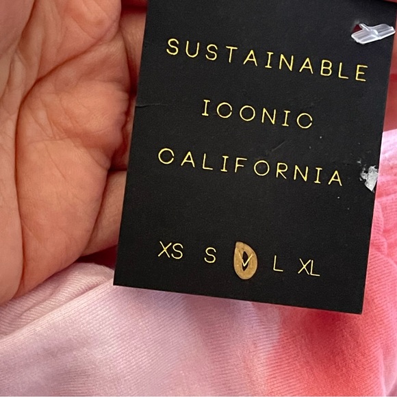 Skatie x Salty Blonde Rocky Sweatpants Tie Dye Pink Size Medium - Picture 3 of 3